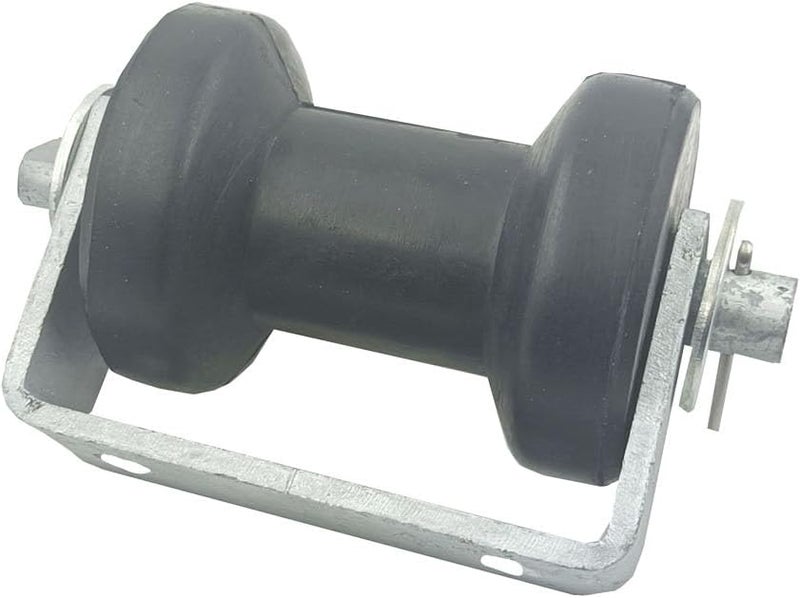 Wonwopn 4" Boat Trailer Spool Stationary Keel Base Roller Bracket Assembly for 2" -2-1/2" Trailer Tongue Frame - Image 5